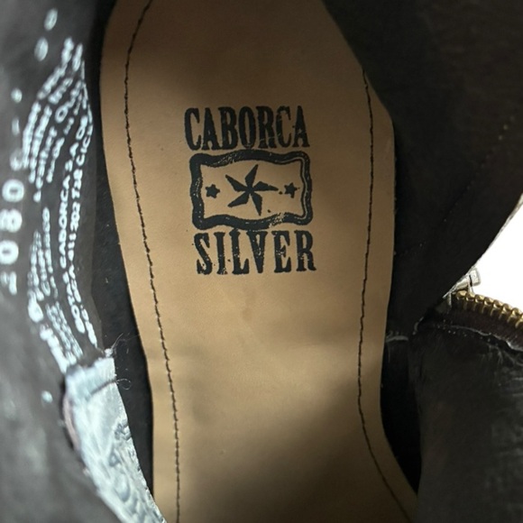 Caborca Leather Boots Fringed Tassel Ankle Side Zip 7 - Picture 3 of 15